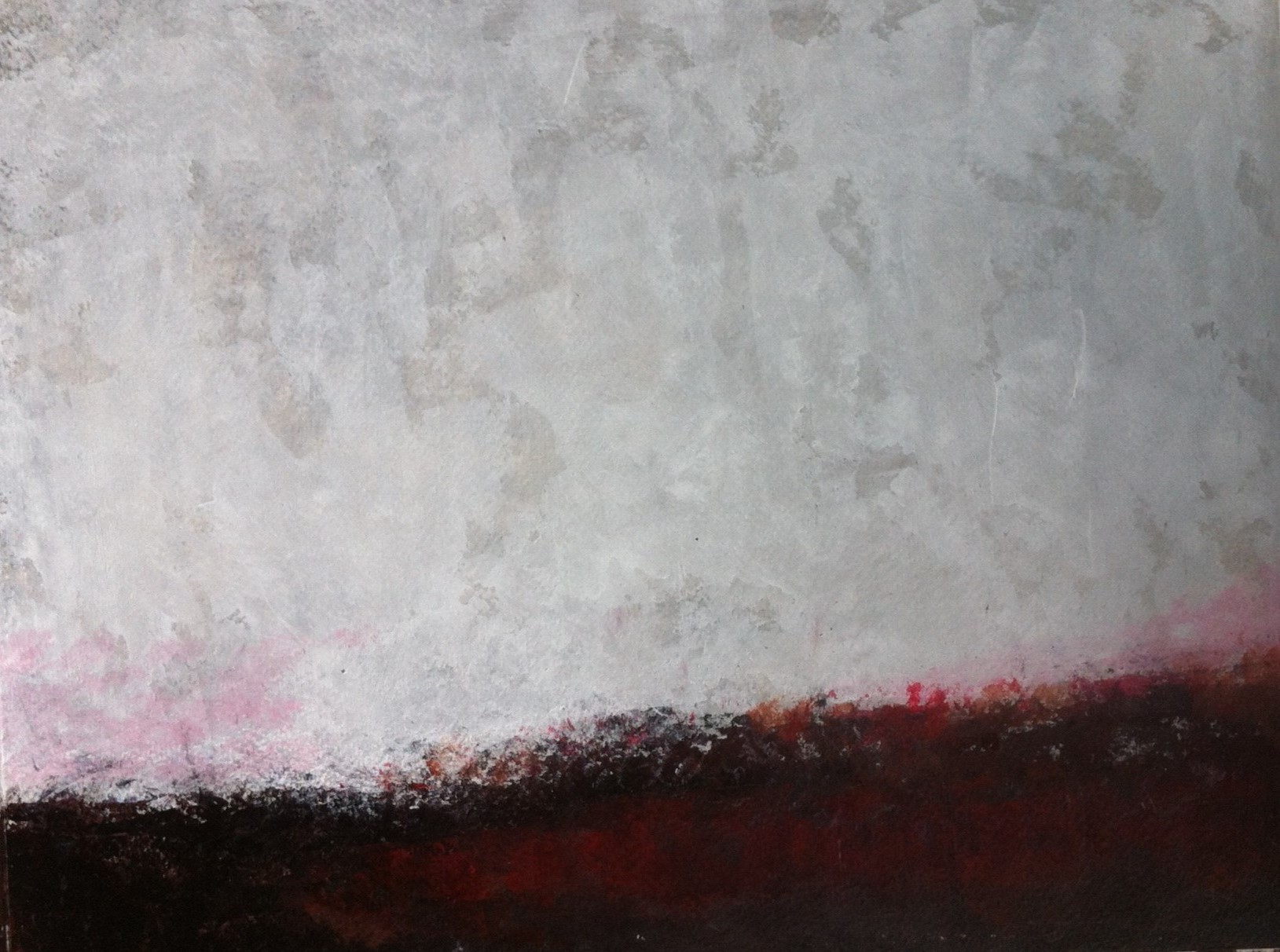N° 781 - Terre rouge - Acrylique sur papier - 24 x 31,5 cm - 2 novembre 2013